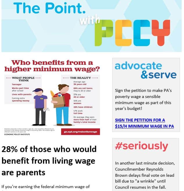 28 of those who would benefit from living wage are parentsJune 15
